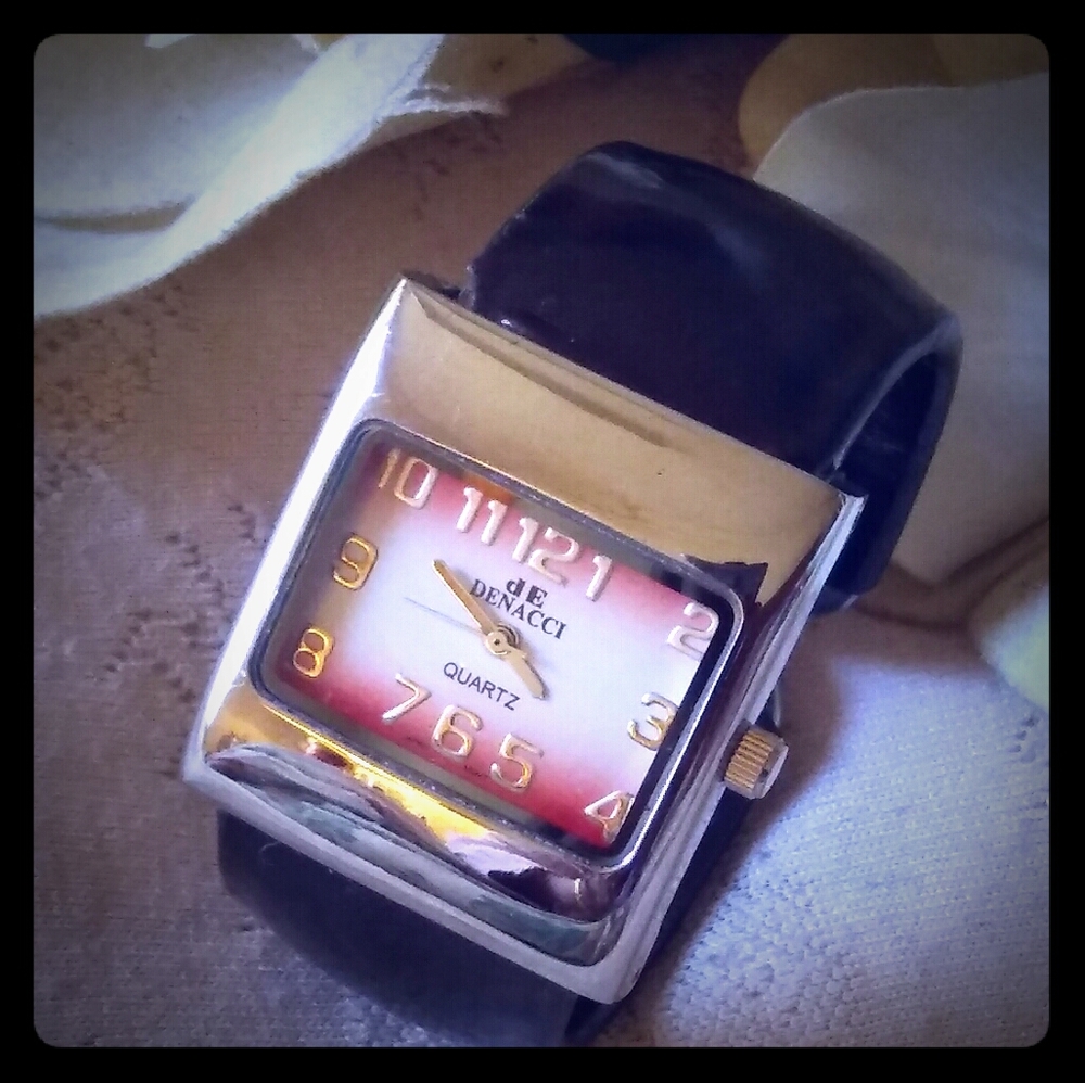 Vintage Denacci Rectangular Top Cuff Watch - image 2